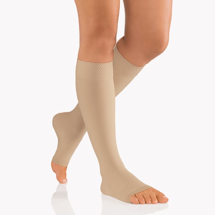 AktiVen Comfort Steunkousen (AD) Open Teenstuk Beige