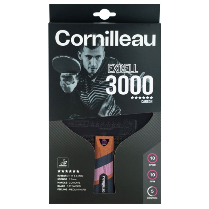 Cornilleau Tafeltennisbatje Excell 3000 Carbon
