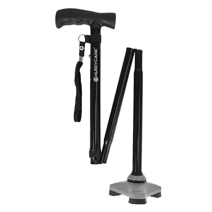 Hurrycane Opvouwbare Wandelstok - Zwart