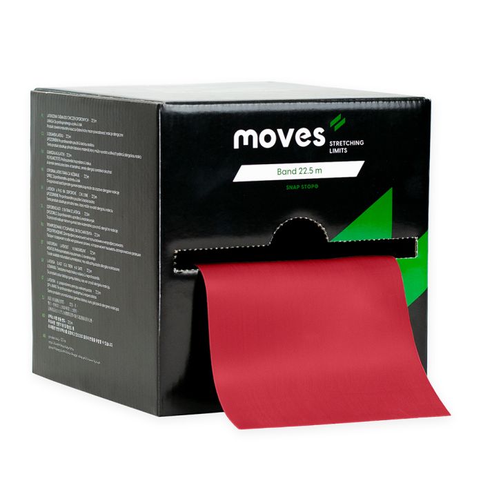 MoVeS Fitness Elastiek 22,5 m Medium - Rood