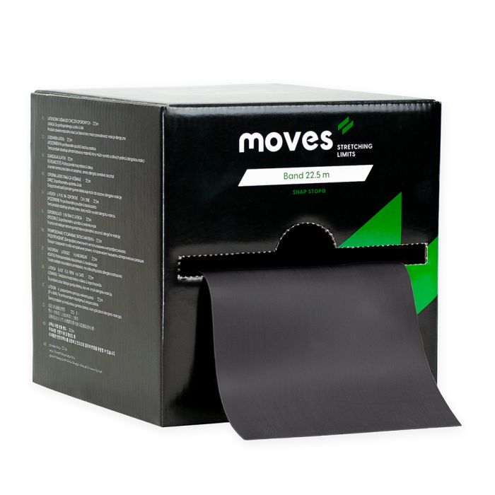 MoVeS Fitness Elastiek 22,5 m Zeer Zwaar - Zwart