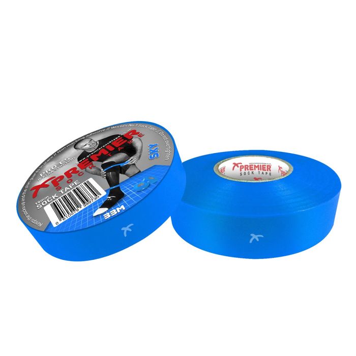 Premier socktape 33m x 19mm - Sky Blauw
