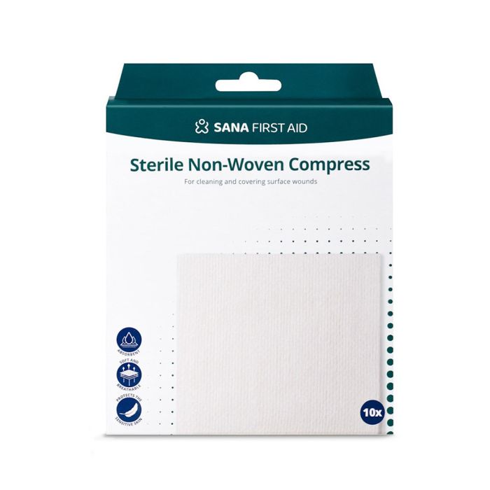 Sana Steriel Non-Woven Kompres - 10 stuks