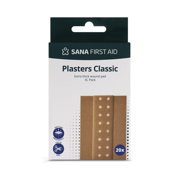 Sana Wondpleister textiel 10 × 6 cm - 20 stuks