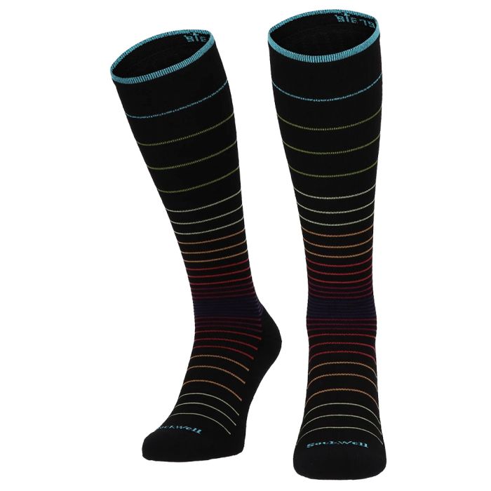 Sockwell Compressiekousen Circulator Dames Zwart Gestreept