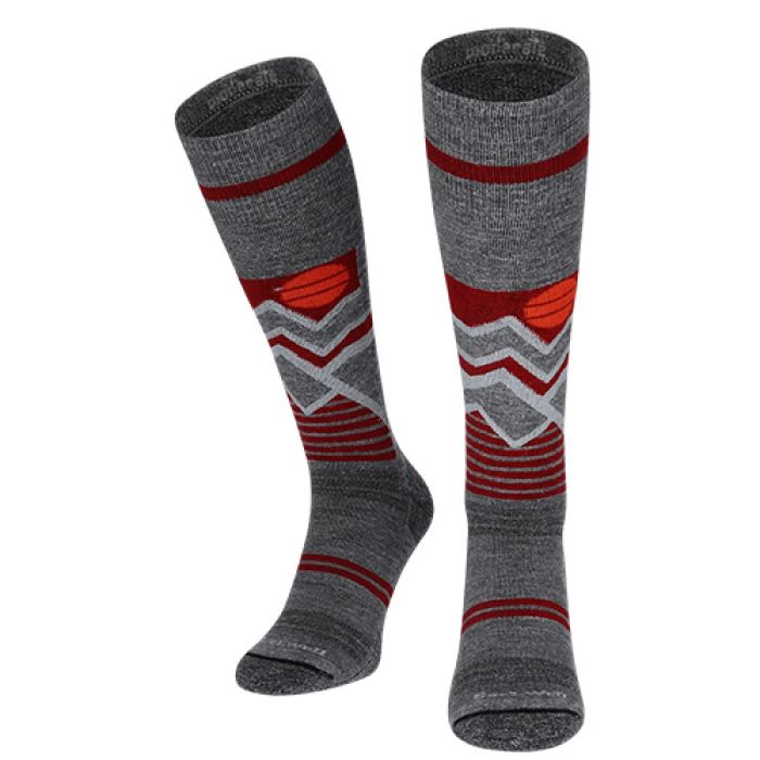 Sockwell Skisokken Snow Peak Heren Grijs