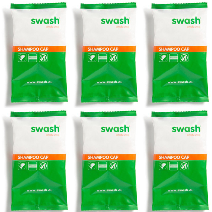 Swash Shampoo Cap Geparfumeerd Oranje - 6 stuks