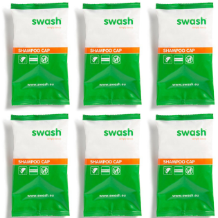 Swash Shampoo Cap Geparfumeerd Oranje - 6 stuks