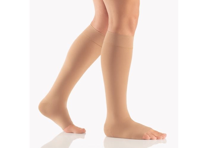 AktiVen Plus Steunkousen (AD) Open Teenstuk Caramel main product photo