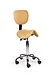 Ergonomische Zadelkruk Pro met Rugleuning - Beige
