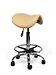 Ergonomische Zadelkruk Pro met Voetring - Beige