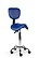 Ergonomische Hoge Zadelkruk Pro met Rugleuning - Blauw