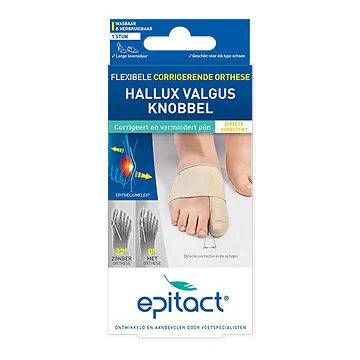 Epitact Hallux Valgus Spalk voor in Schoen