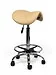 Ergonomische Hoge Zadelkruk Pro met Voetring - Beige
