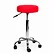 Ergonomische Hoge Tabouret Pro met Voetring - Rood