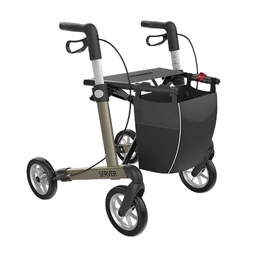 Rehasense Server Rollator met Soft Wielen Champagne