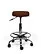 Ergonomische Tabouret Pro met Voetring - Bruin