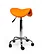 Ergonomische Hoge Zadelkruk Pro - Oranje