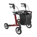 Rehasense Server Rollator met Soft Wielen Rood