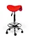 Ergonomische Hoge Zadelkruk Pro met Voetring - Rood