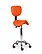 Ergonomische Hoge Zadelkruk Pro met Rugleuning - Oranje