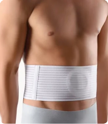 Medische buikwandbreuk band voor ondersteuning bij hernia en littekenbreuk, verstelbare buikband voor gerichte compressie