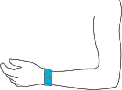 Push Care Polsbrace meetinstructie Push Care Polsbrace meetinstructie