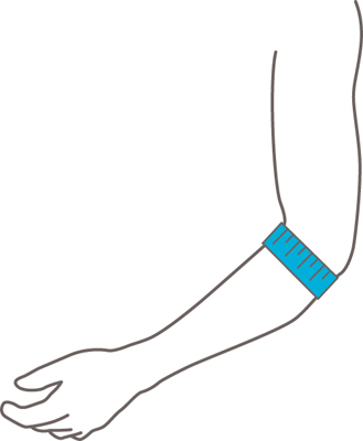 Push Med Elleboogbrace meetinstructie Push Med Elleboogbrace meetinstructie