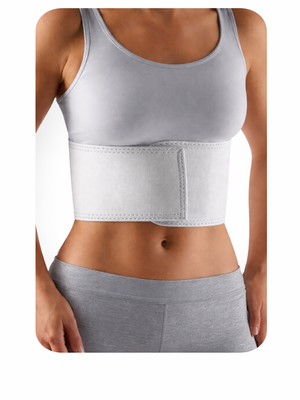 Ribbrace voor ondersteuning bij gebroken of gekneusde ribben, elastische ribbandage met klittenbandsluiting